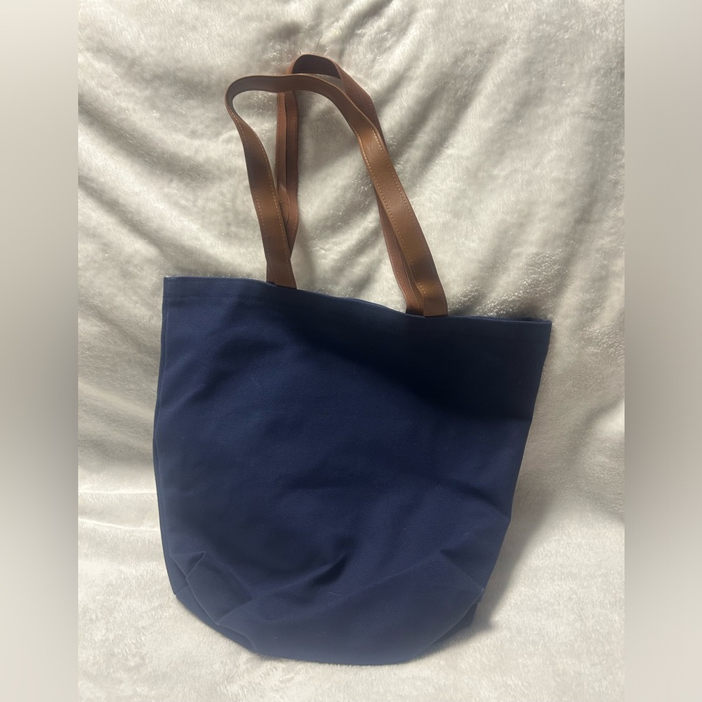 Large Blue tote shoulder bag handbag purse
